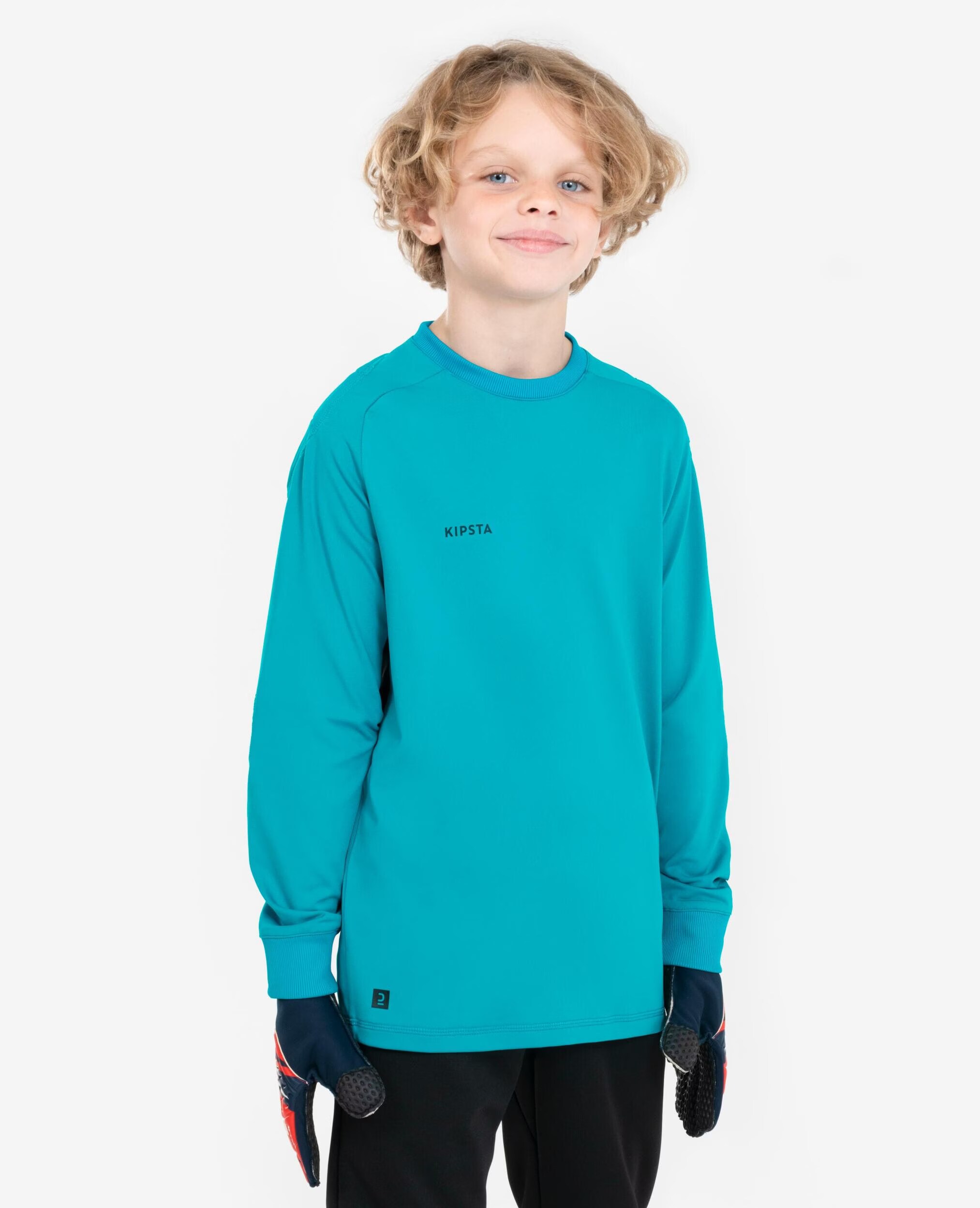 Kipsta Kids football goalkeeper jersey F100 turquoise Galaxus