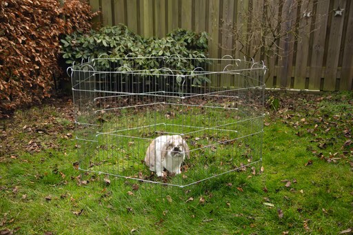Cage pour lapins 6 panneaux 66,5x58 cm zingué