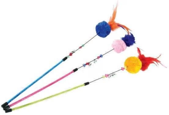 Meilleurs prix pour Zolux CAT TOY POMPON FISHING ROD AS (Jouets en peluche), Jouets pour chat