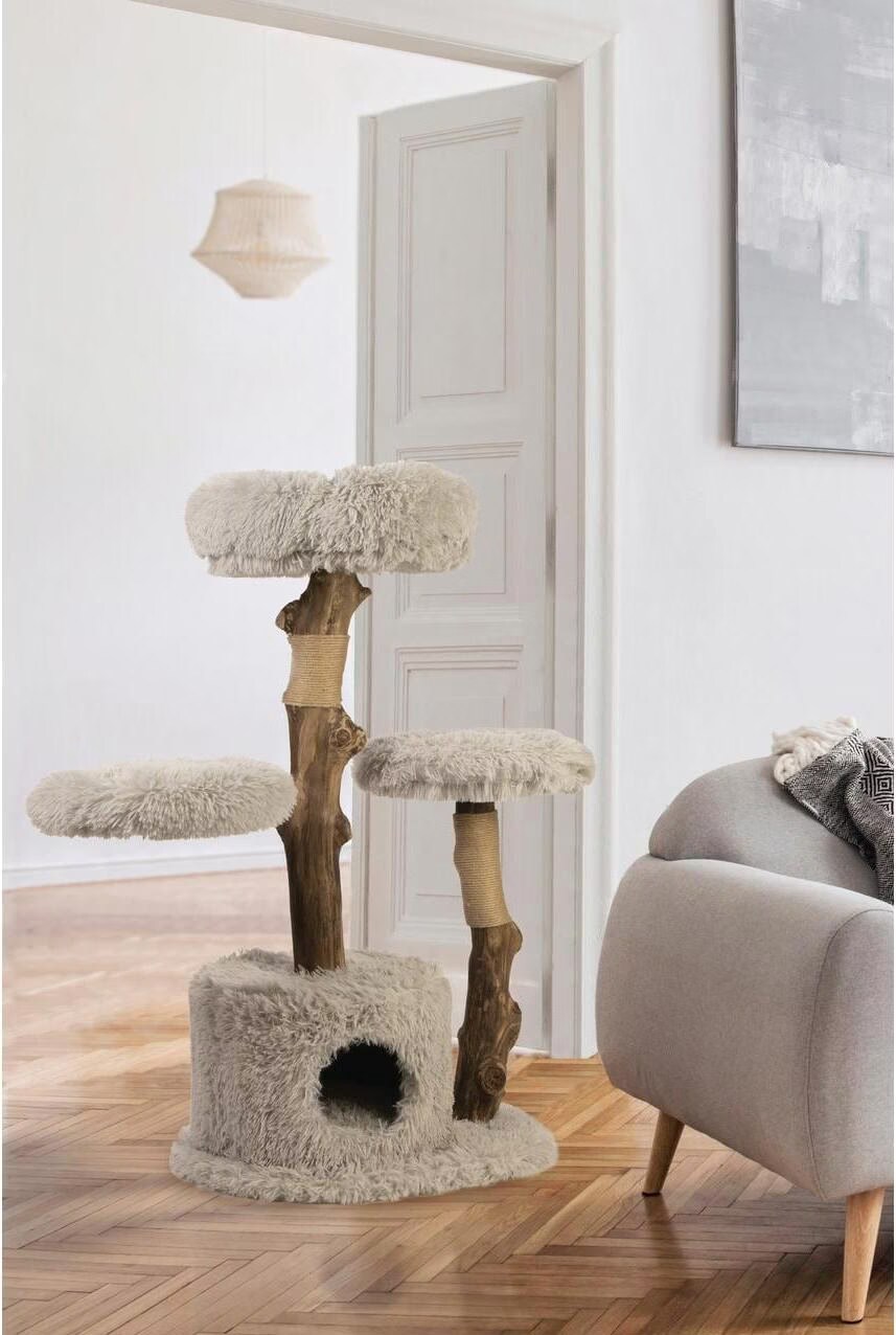 Designed by Lotte Ziza (110 cm, Grey), Arbre à chat