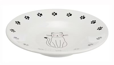 Assiette en céramique (200mL - 15cm) Trixie pour chat à museau court