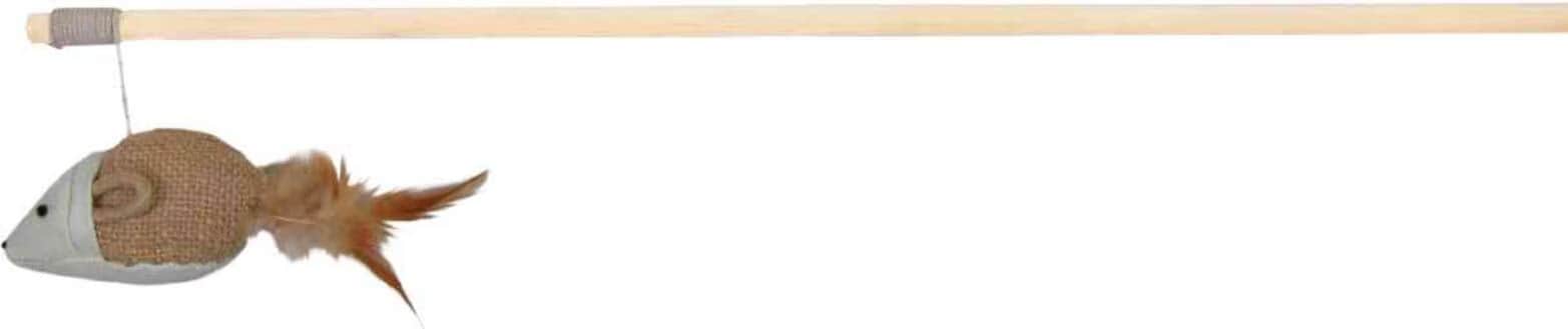 Meilleurs prix pour Canne À Pêche Souris Avec Plumes, 50 Cm - Mon Animalerie