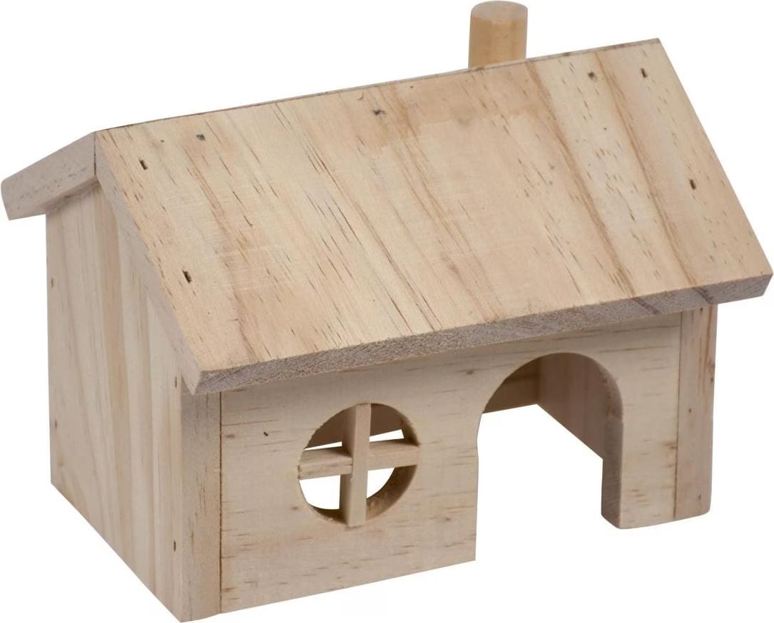 Comparer les prix de EBI Duvo+ Lodge en bois avec toit gabled rongeurs, quipement cage pour rongeurs