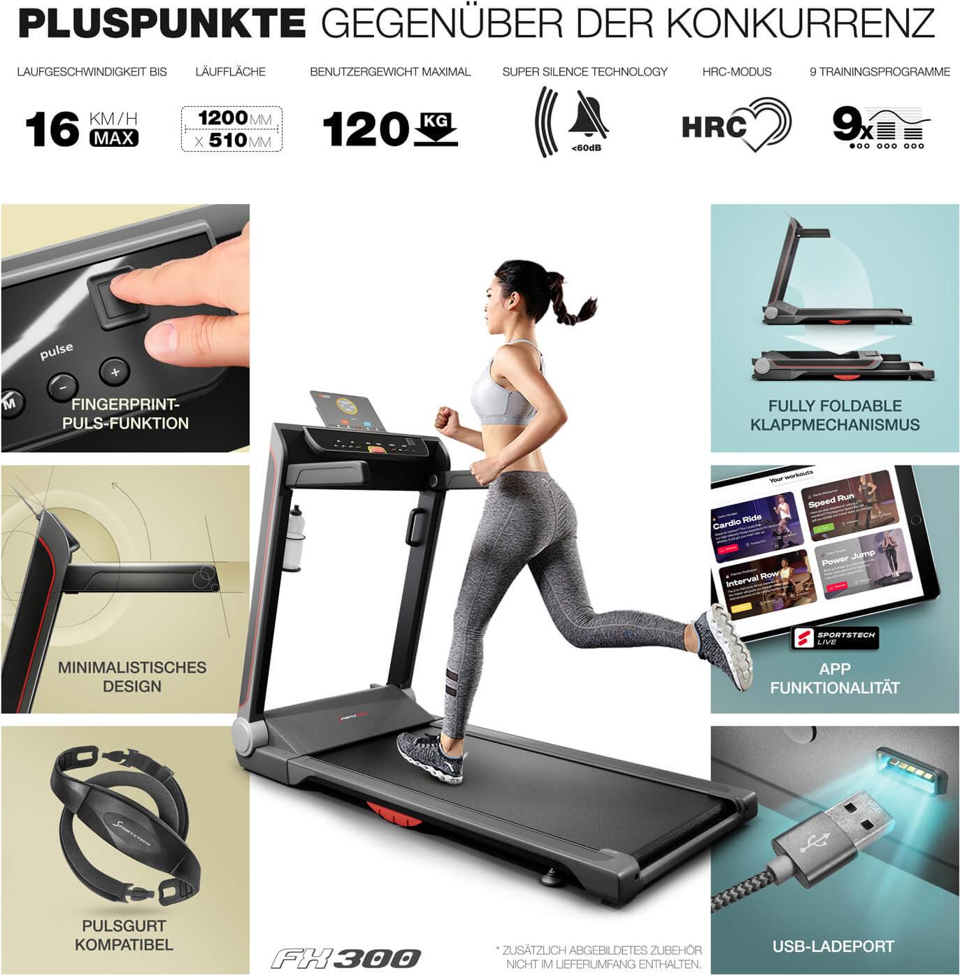 Sportstech fx300 ultra slim treadmill online