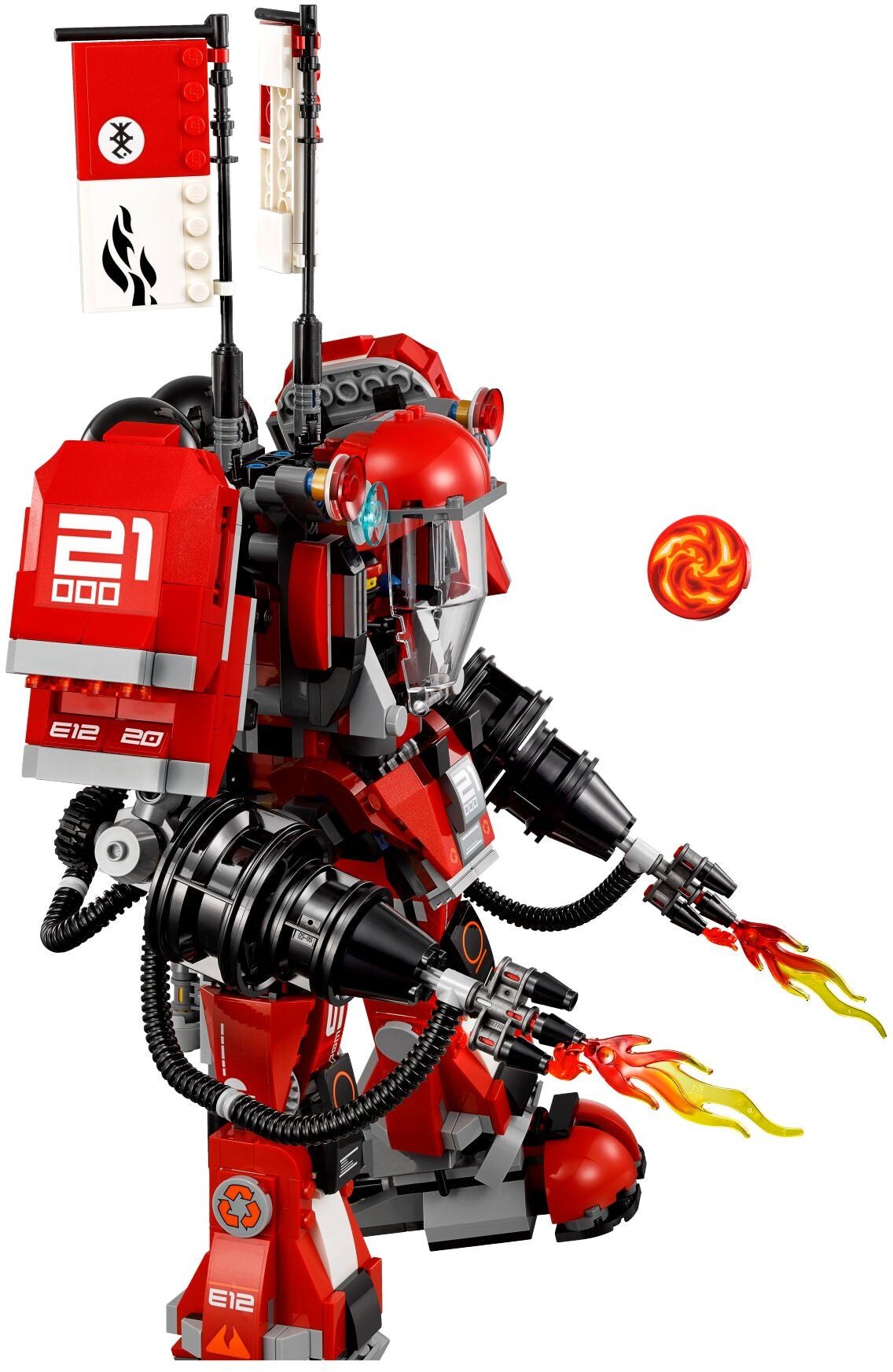 Lego ninjago movie kai's fire mech hotsell