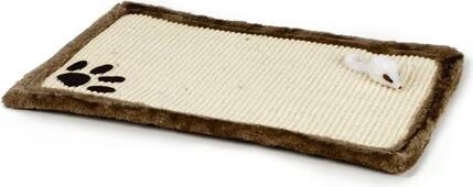 Comparer les prix de Beeztees BZ TAPIS  GRATTER AVEC BORD EN PLUMES S (Marron Beige), Arbre  chat