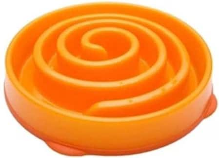 Comparer les prix de Outward Hound Mini mangeoire lente pour chiens Slo Bowl Orange