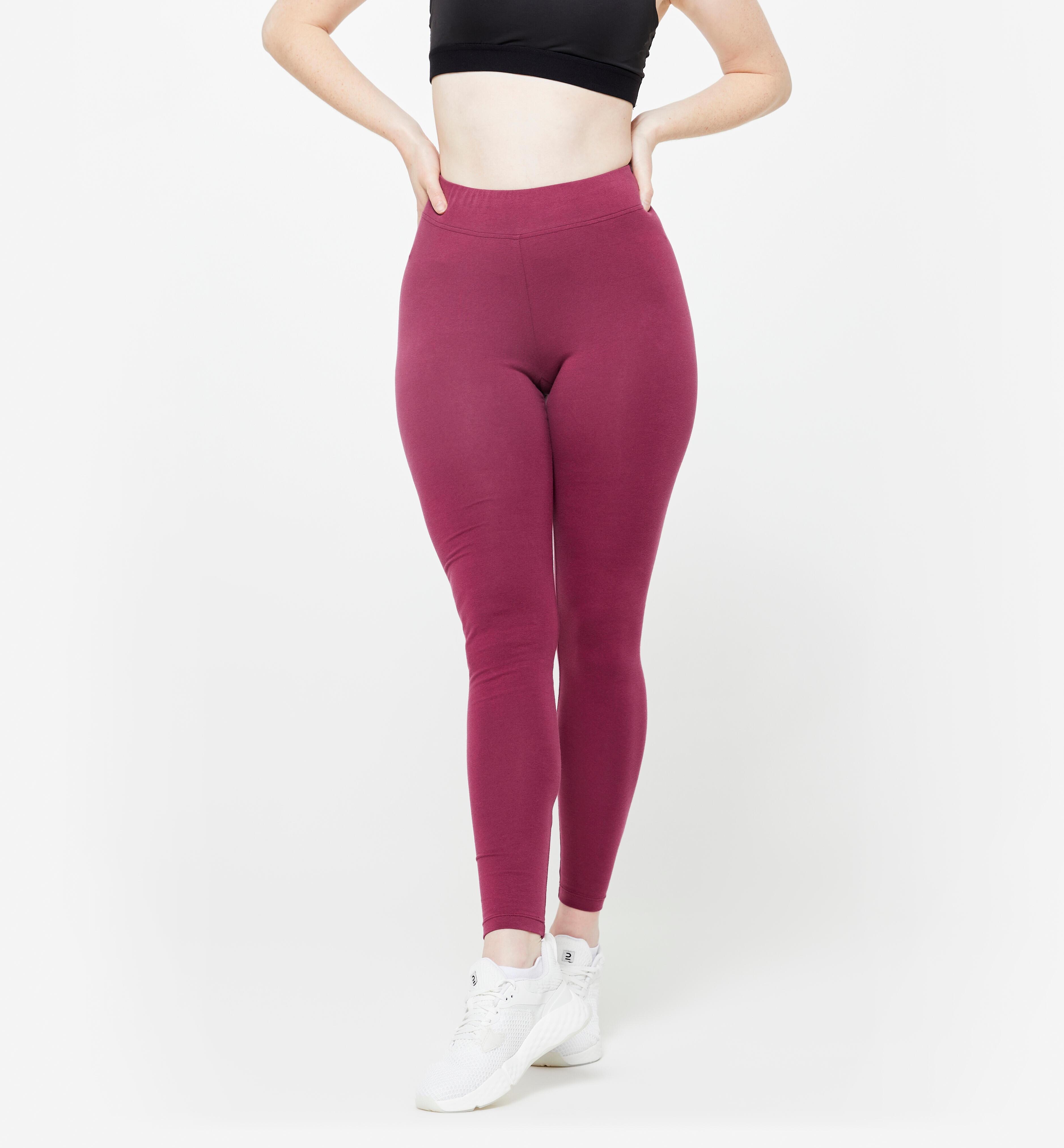 Domyos Leggings da donna in cotone ultra confortevole viola W35 Galaxus