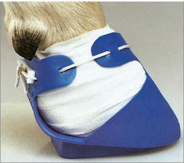 Magni Kerbl Shoof-Chevalier, grand, deux cts. couleur bleu, jusqu' 125mm, Gamelle