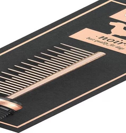 Peigne anti-nœud Chien et Chat – noir – 5,5 x 10 cm