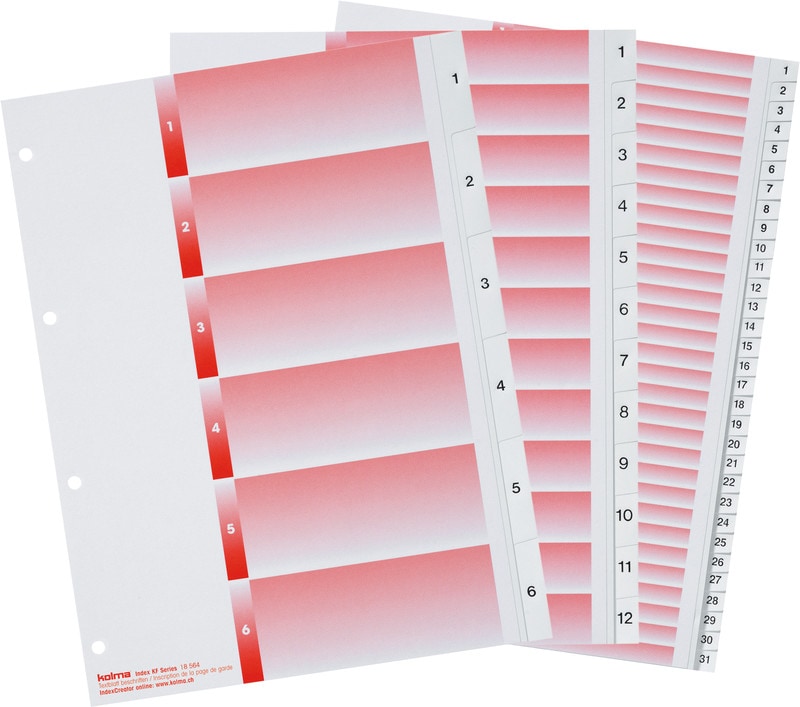 Kolma Register Kolmafl.A4 1-20 weiss kaufen QB7737