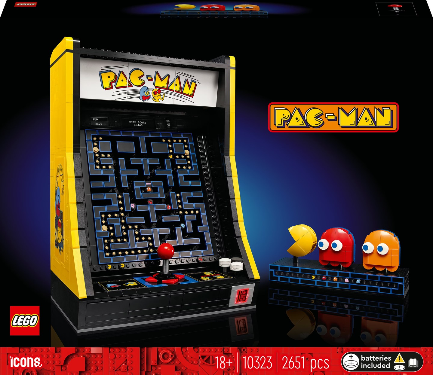 LEGO PAC-MAN Arcade 10323 (10323, LEGO Icons, LEGO difficiles à trouver)