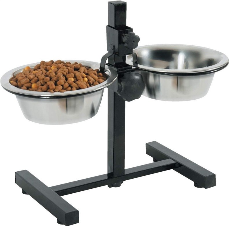 Meilleurs prix pour Zolux Set de 2 bols 16 cm 0.7 l + support ajustable (0.70l), Gamelle
