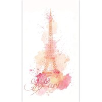 Trenddeko La Tour Eiffel Watercolours - Vertical