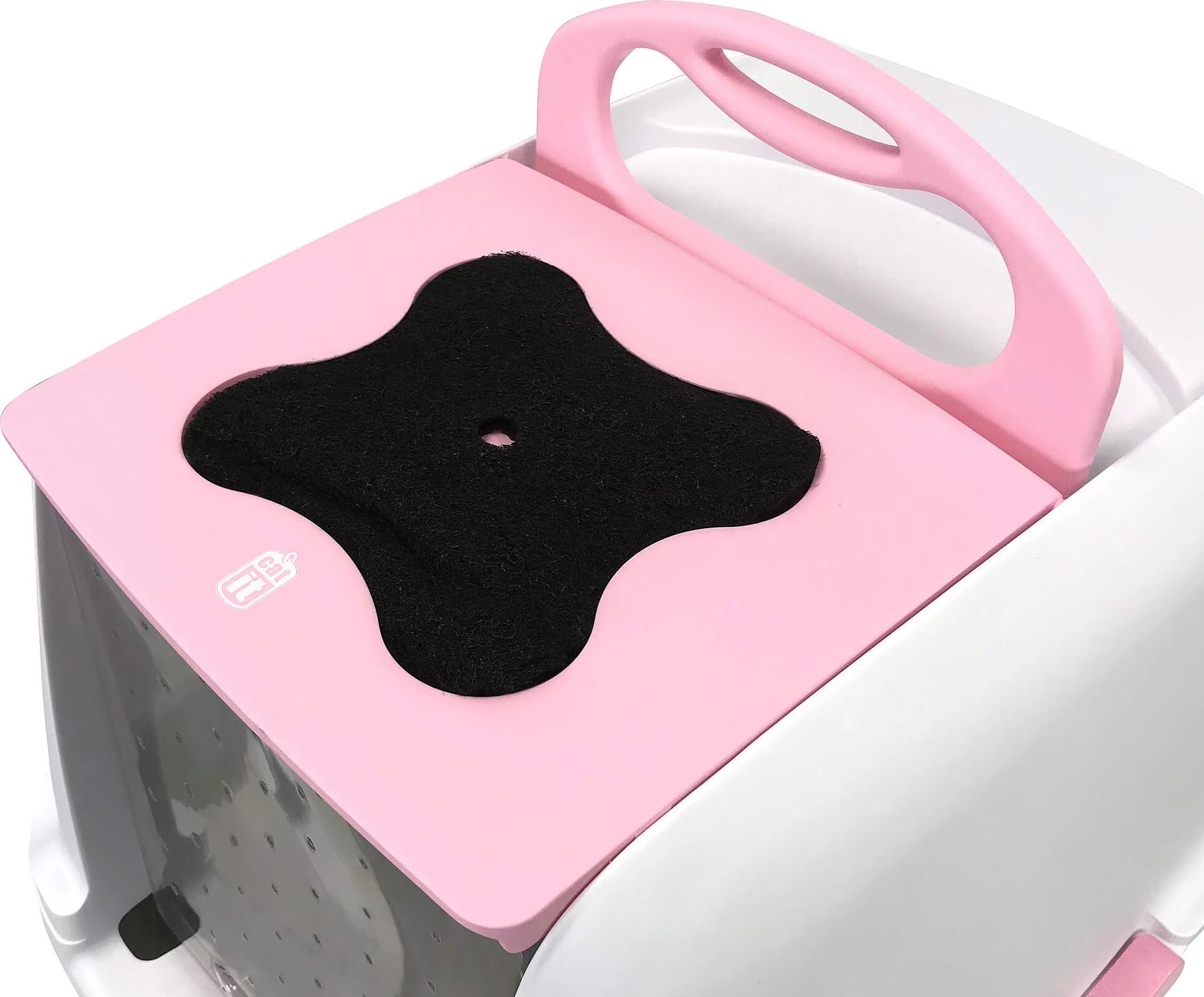 Maison de toilette rose new generation cat'it pour chats