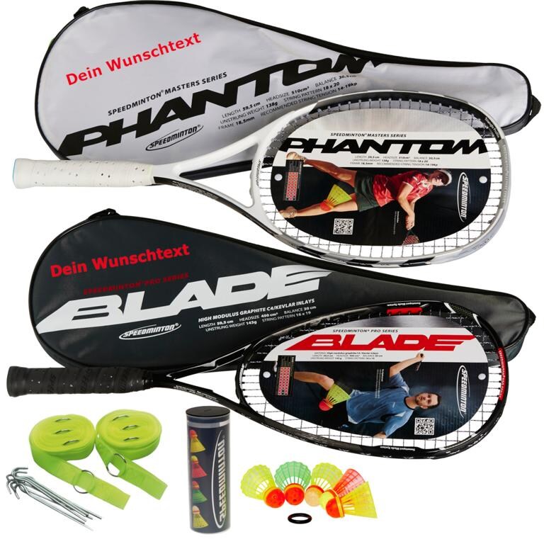 IQ Sport Speedminton Pärchenprofiset mit Wunschaufdruck Galaxus