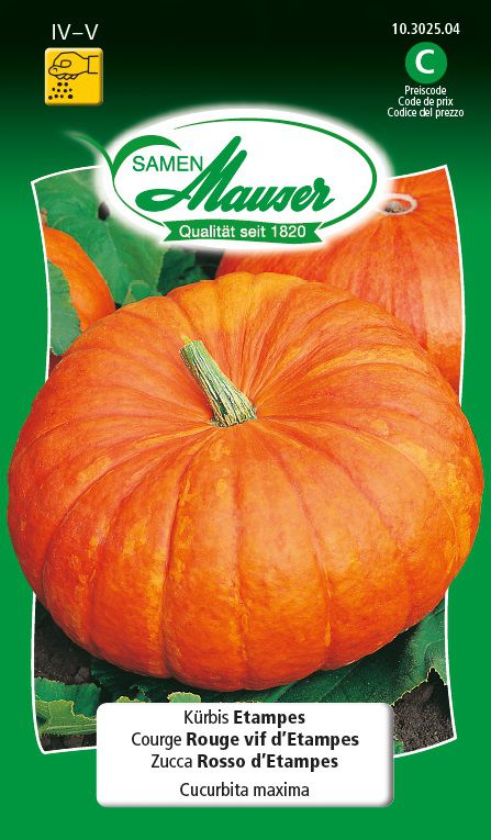 Samen Mauser Kürbis Etampes (Gemüsesamen) kaufen