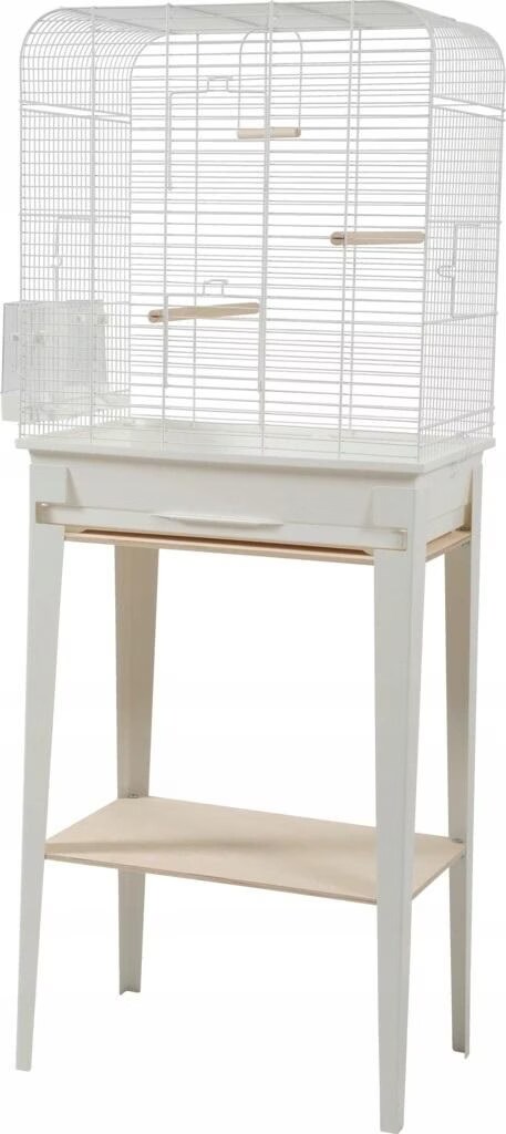 Cage et meuble CHIC LOFT. taille S. 38 x 24,5 x hauteur 113cm. couleur blanc.