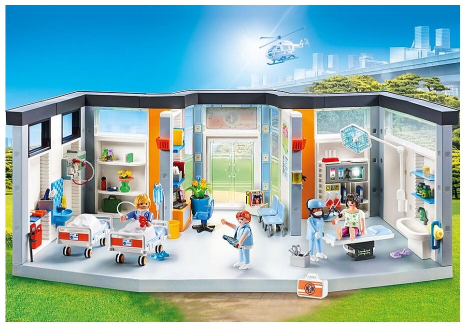Playmobil Krankenhaus mit Einrichtung 70191 Playmobil City Life Galaxus