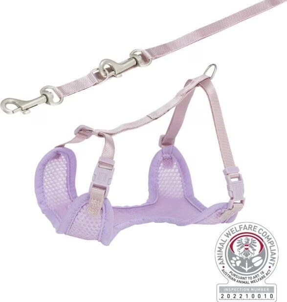 Harnais souple Trixie Junior avec laisse pour chiot - 26-34 cm/1 cm, 200 cm