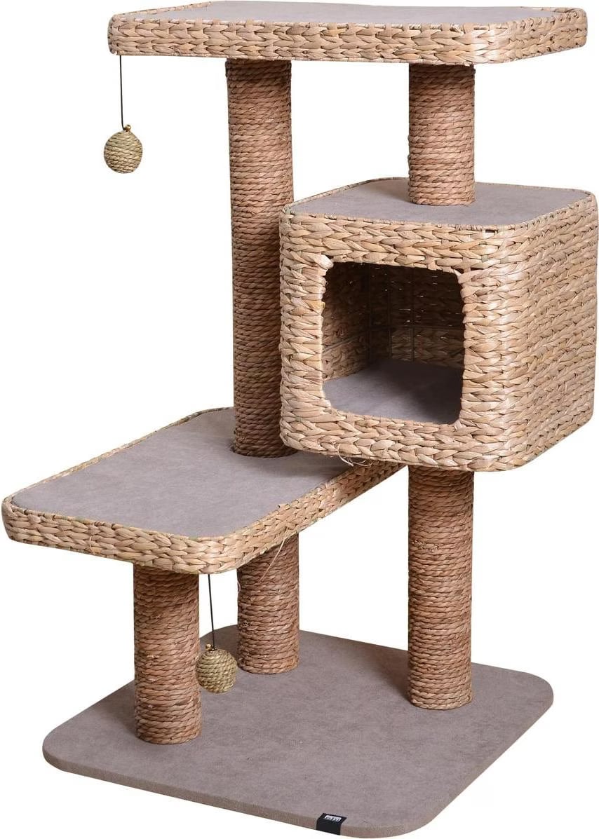 Meilleurs prix pour EBI Arbre  chat Sapa WaterHyacinthe (101cm, Crme), Arbre  chat