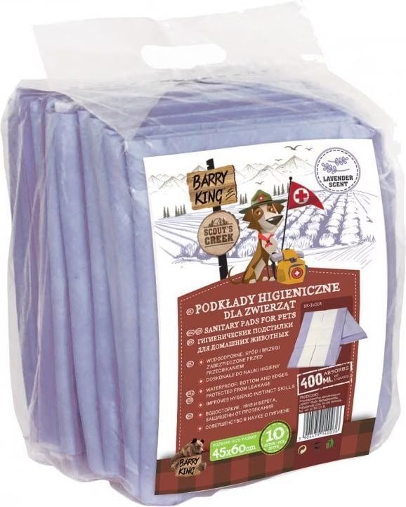 Comparer les prix de Barry King Hygienick podloky Lavender 45x60 cm - 10 pcs. (Chien), Produits de soins pour animaux