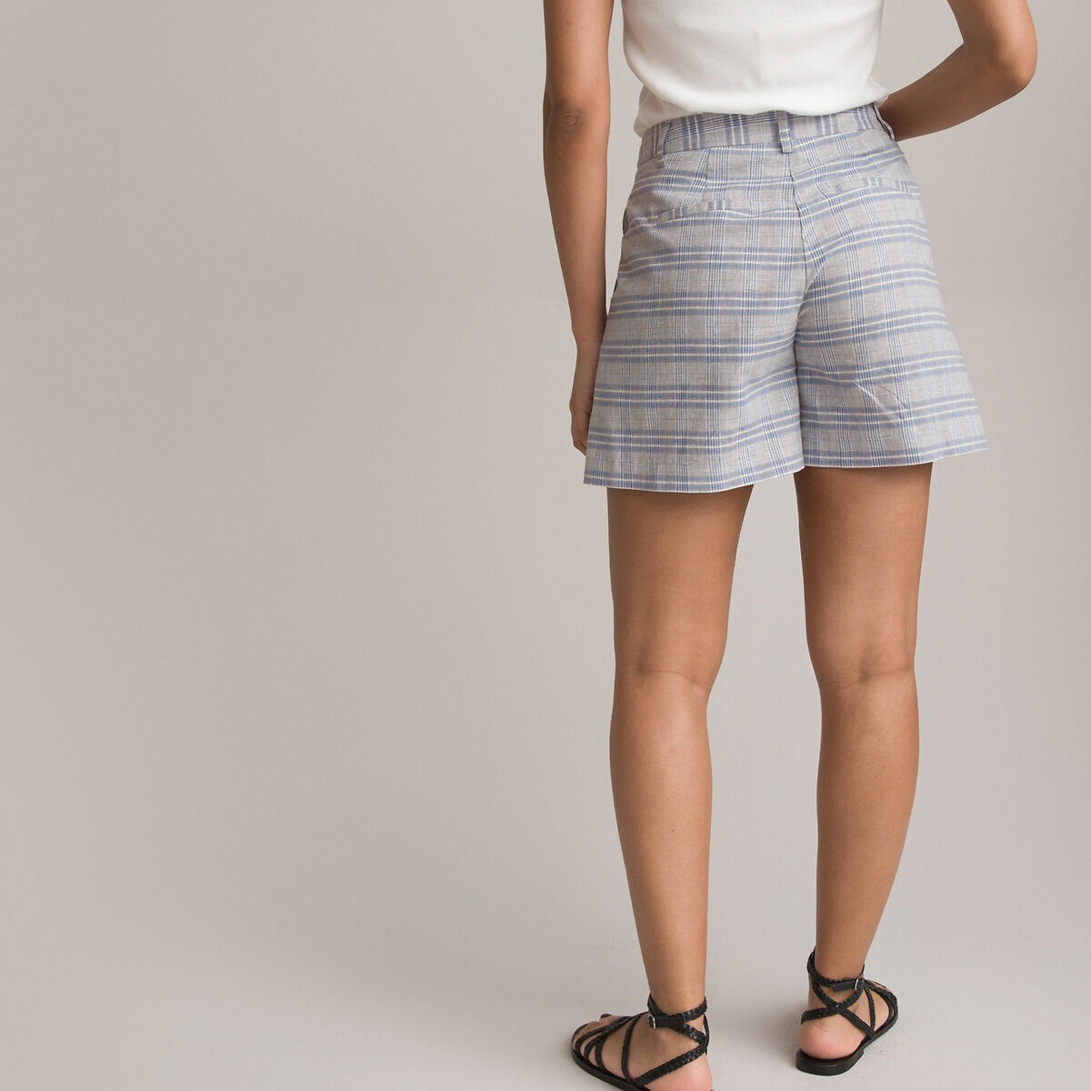 La Redoute Collections Karierte Shorts mit Bundfalten (34) Galaxus UB9408