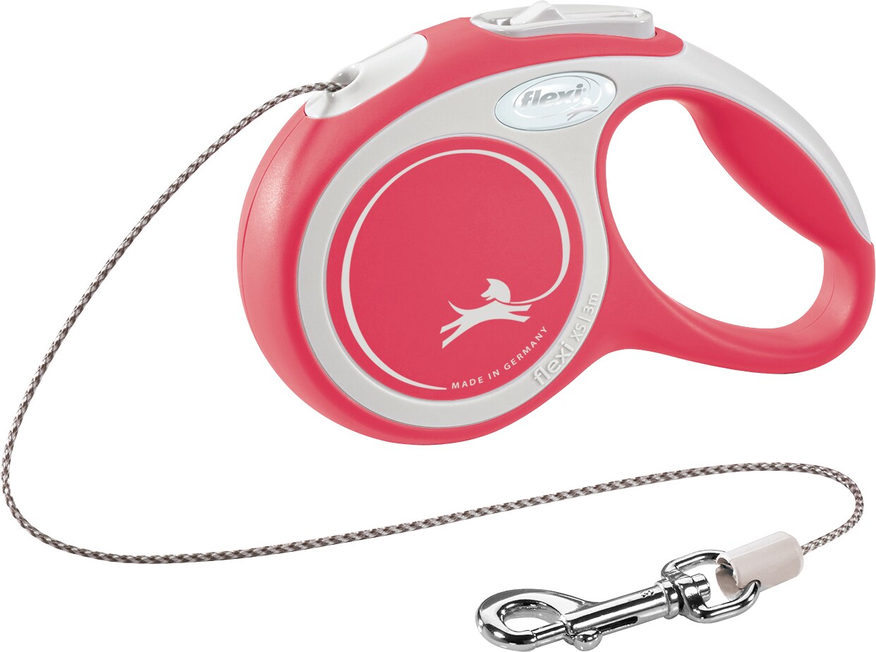 Meilleurs prix pour Flexi Laisse New Comfort Rouge/Blanc Lanyard Xs