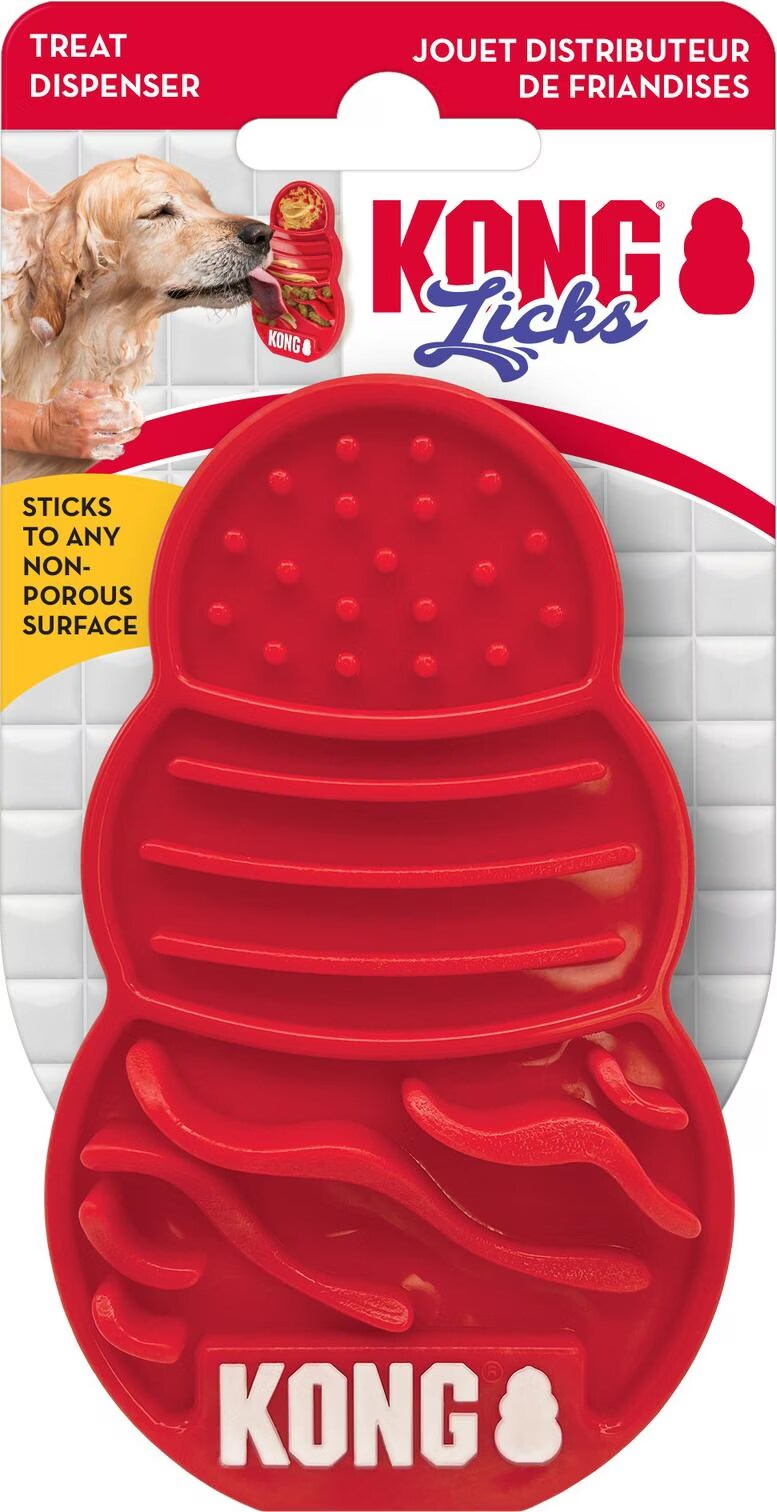 KONG Licks S, 12x7.5x3cm, Jouets pour chien