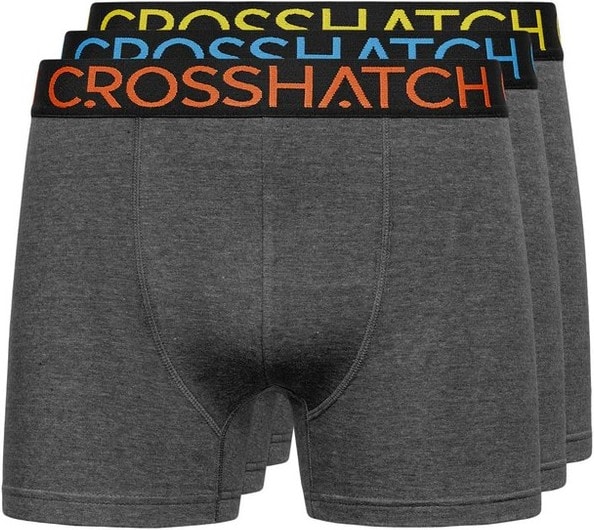 Crosshatch Mens Chasma Boxer Shorts (Pack of 3) (M) Galaxus