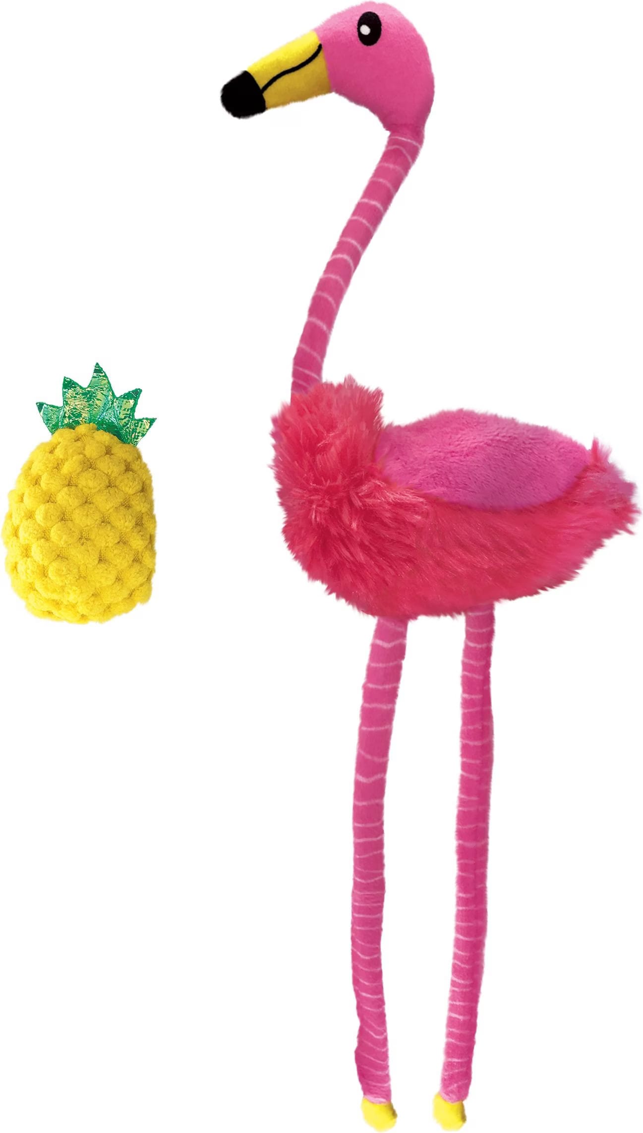 Comparer les prix de KONG Tropics Flamingo 2-Pack (Jouets en peluche), Jouets pour chat