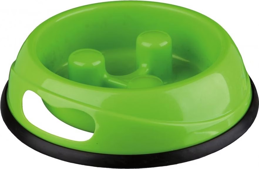 Meilleurs prix pour Gamelle en plastique Trixie Slow Feed pour chien et chat - capacité : 900 mL - 23 cm de diamètre