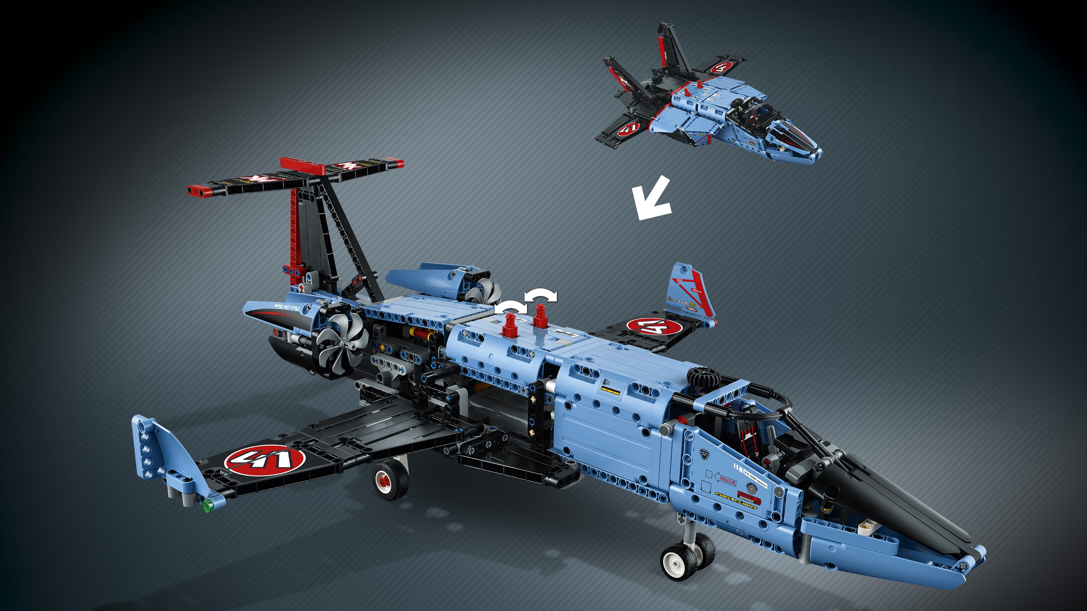 Lego technic jet plane 42066 hot sale