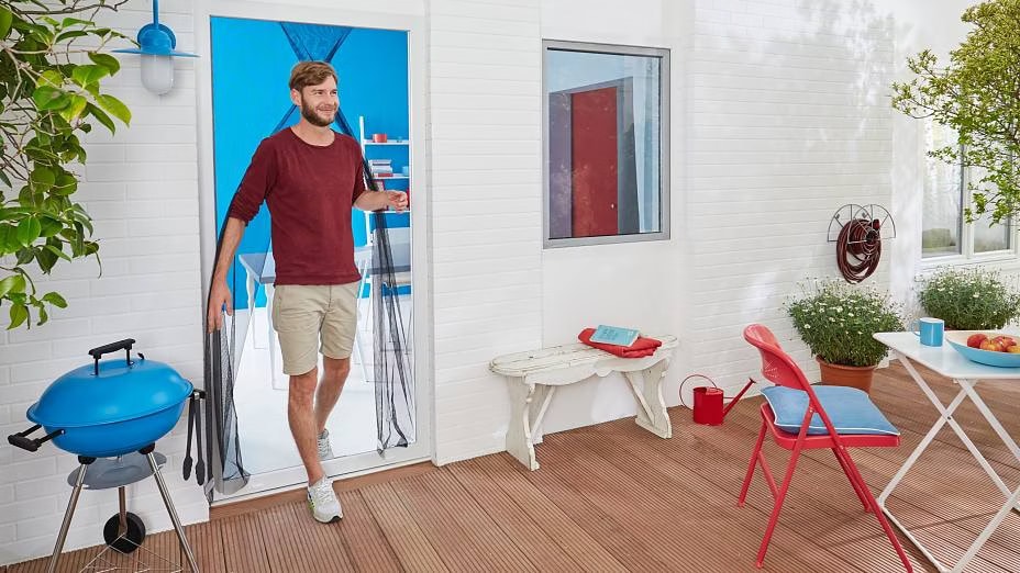 MagnéTique Moustiquaire Porte 120 X 210 Cm Facile à Installer