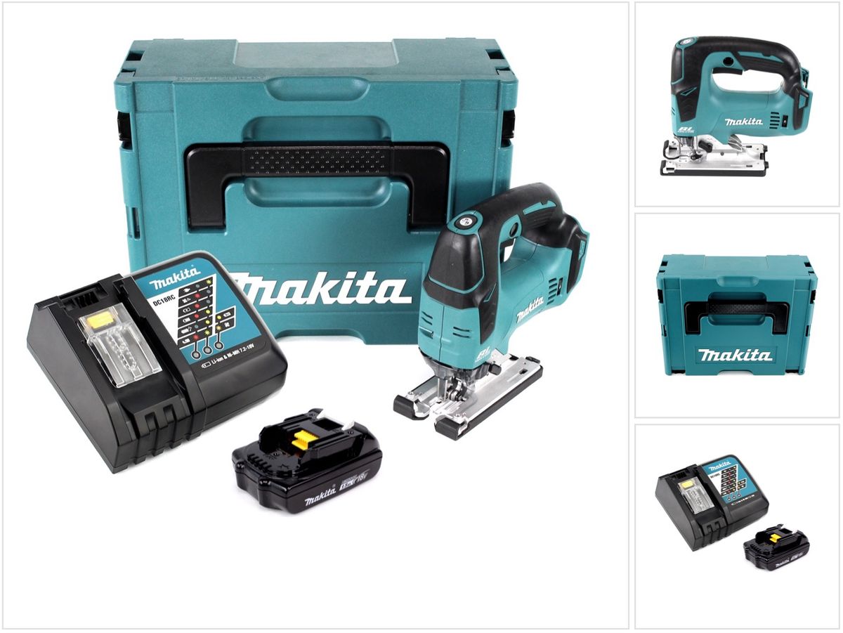 Makita DJV 182 RY1J Akku Pendelhubstichsäge 18V Brushless + 1x Akku 1 5Ah + Ladegerät + Makpac (3500 min-1) Galaxus