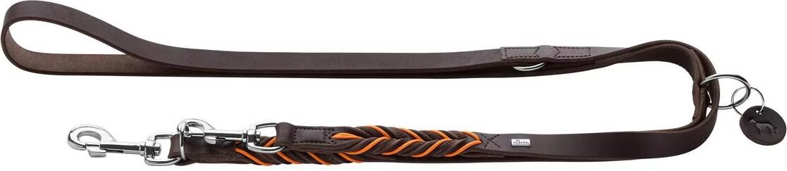 Meilleurs prix pour Hunter Training leash Solid Education Cord 20/200, dark brown/orange - (69325) (Chien, Gnral), Collier + laisse