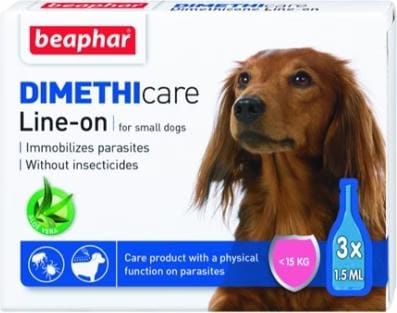 Comparer les prix de beaphar Flea & Tick Line On, puces et tiques (dimthicone) Small Dog (Chien), Produits de soins pour animaux