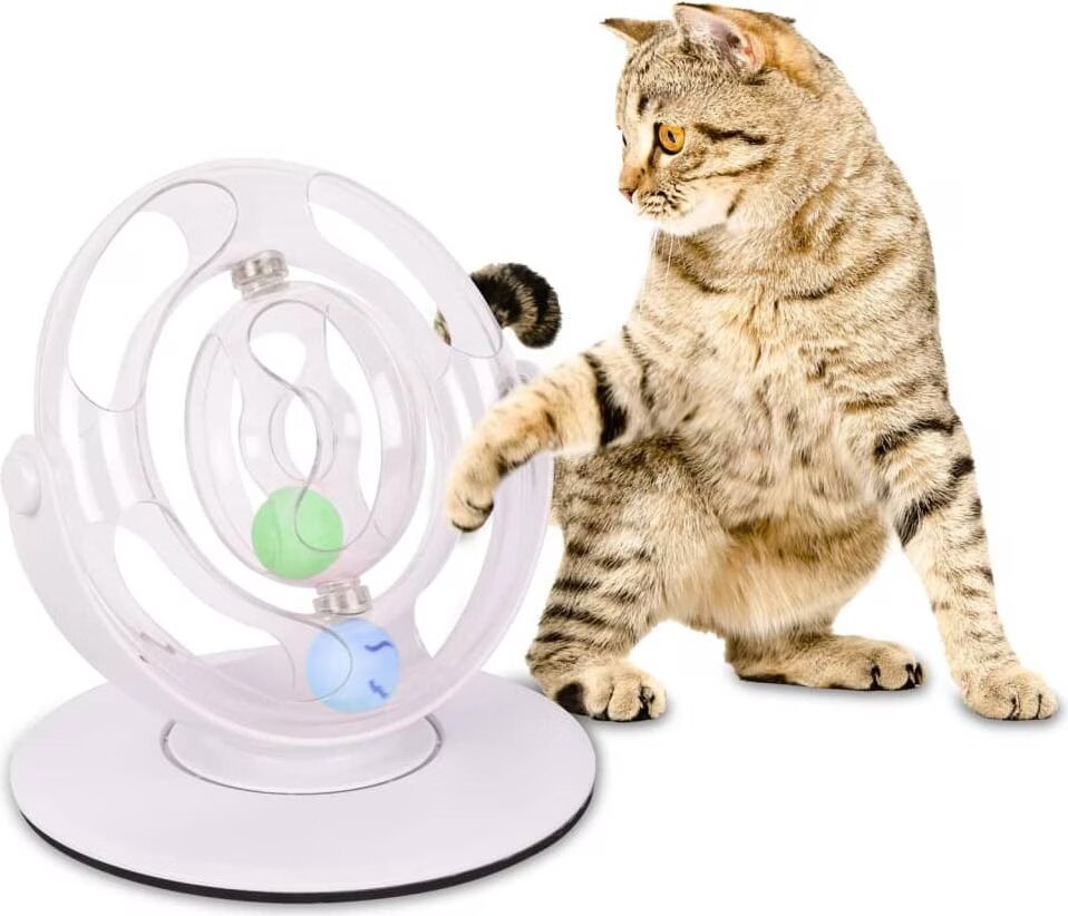 Roue en rotation Dita ø 26 x 27.5 cm. jouet chat