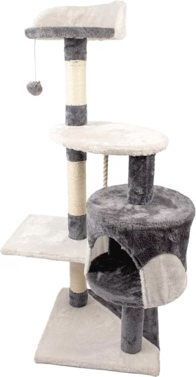 Meilleurs prix pour EBI Duvo+ Arbre  chat Balu (112cm, Blanc/gris), Arbre  chat