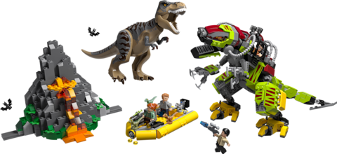 T rex vs dino mech shop