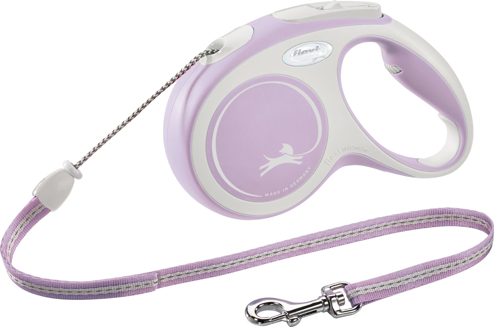 Meilleurs prix pour Flexi New Comfort Leash Lanyard Rose/Blanc M