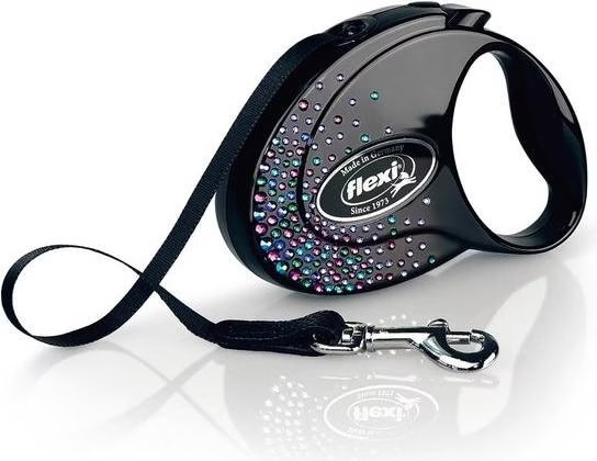 Comparer les prix de Flexi Glam Splash Mystic with Swarovski crystals S - Laisse rtractable pour chien - 3 m - Noir (S, Chien, Sport canin), Collier + laisse