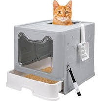 Hermex Cat toilet XXL litter tray with lid Litter box (Cat litter box closed)