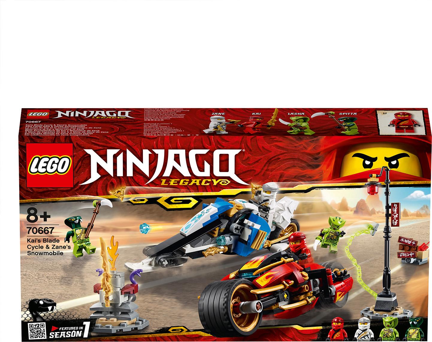 Lego ninjago kai's blade cycle & zane's snowmobile cheap