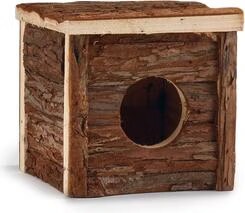 Comparer les prix de Beeztees BZ MAISON EN BOIS CLASSIC 15X15X14, quipement cage pour rongeurs