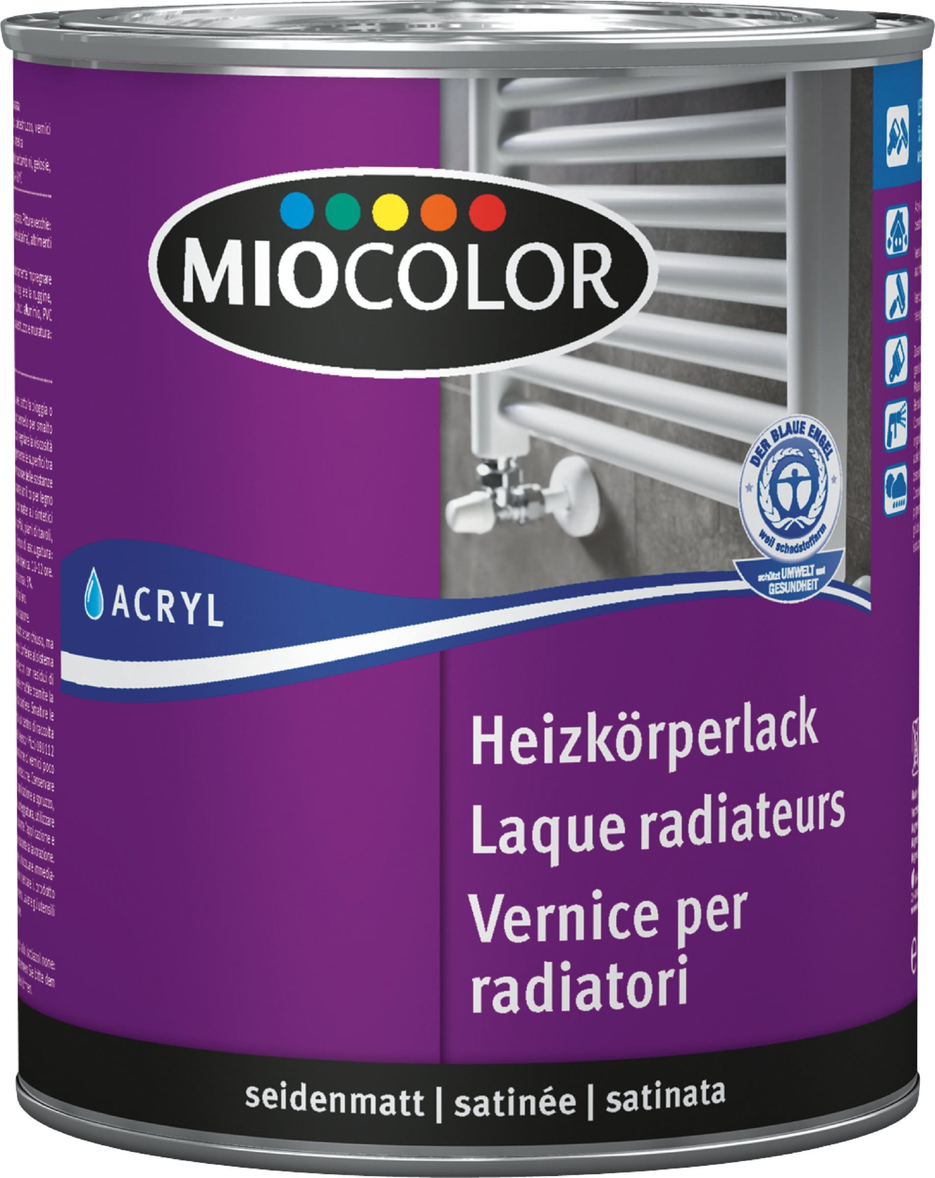 Miocolor Acryl Heizkörperlack matt (Weiss 0.75 l) Galaxus