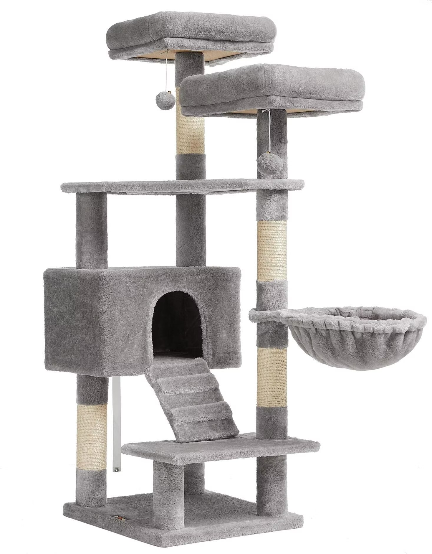 Meilleurs prix pour Feandrea Meow (142cm, Gris), Arbre  chat