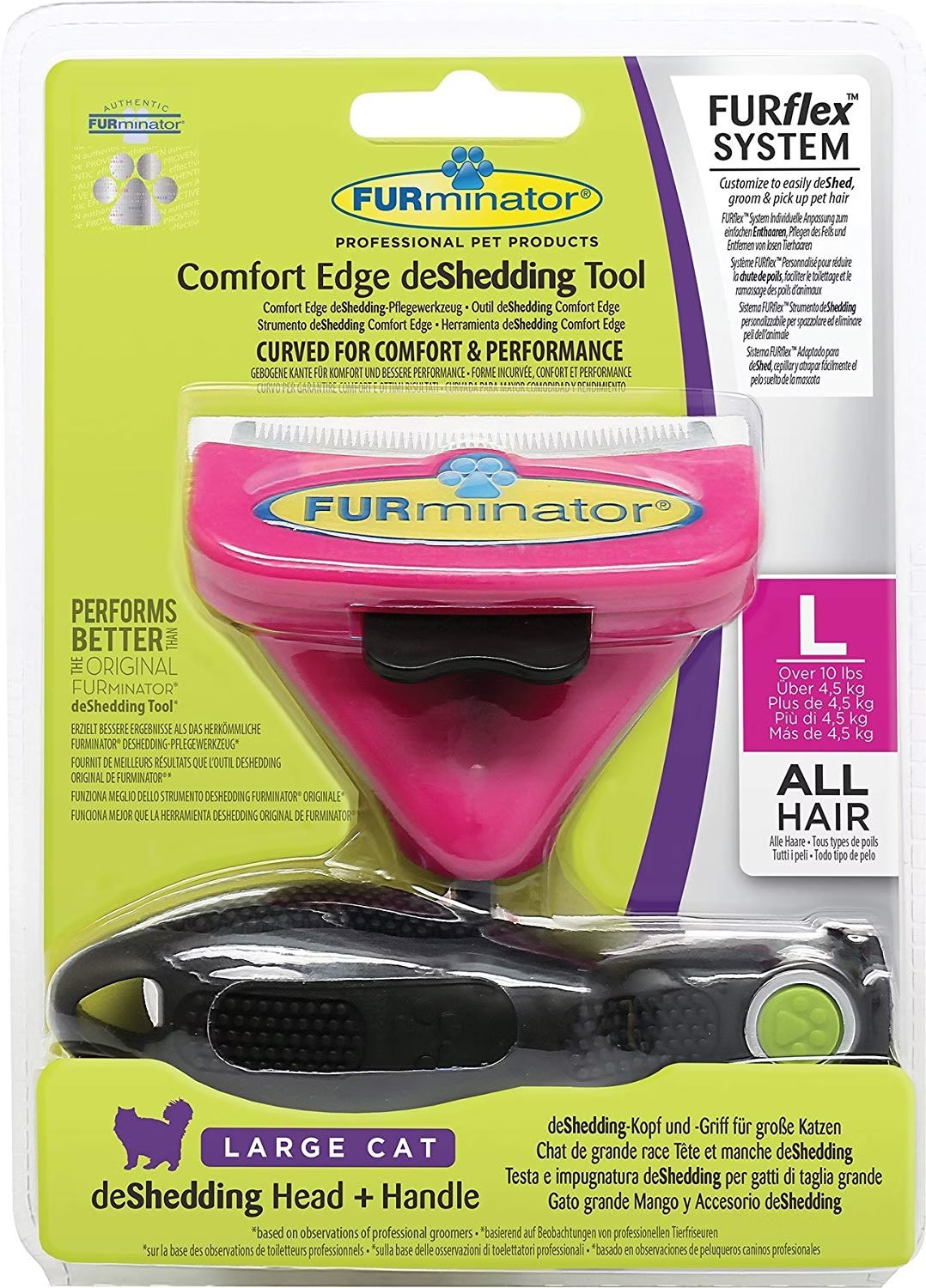 Comparer les prix de Furminator Brosse Combinée Furflex Pour Chats L