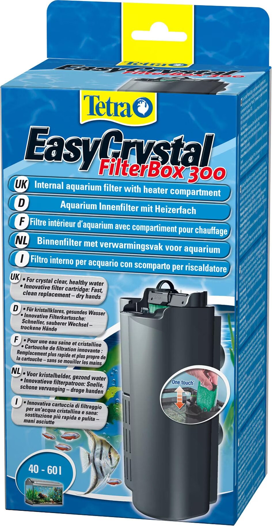 Comparer les prix de Tetra - Filtre d'intérieur aquarium avec chauffage Tetra Easycrystal Filter Filter box 300 40 - 60 litres