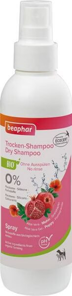 Comparer les prix de beaphar Bio Cosmetic Spray Shampoo sec pour chiens et chats, 200 ml (Chat, Chien, 200ml), Produits de soins pour animaux